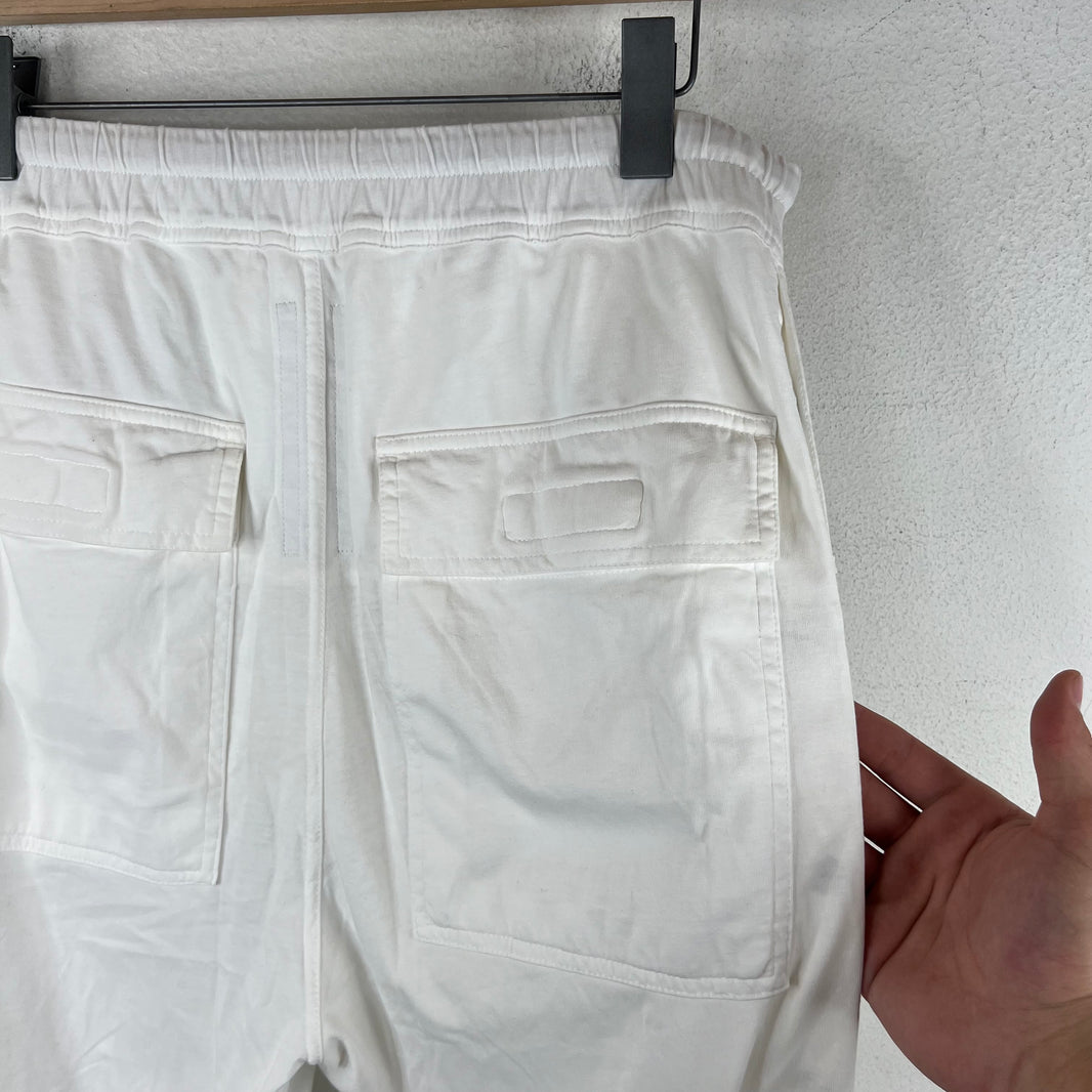 DRKSHDW White Thin Cotton Pusher Pants