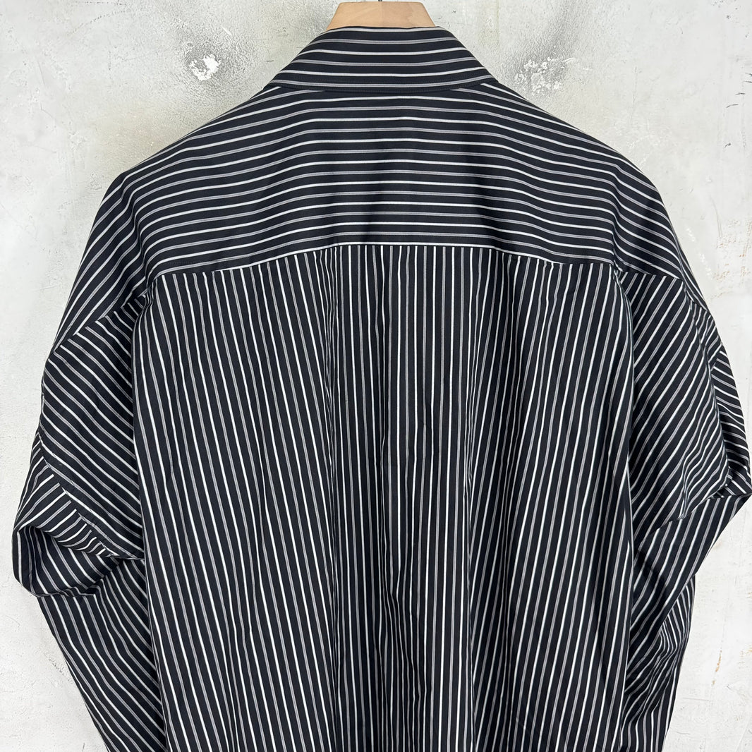 Balenciaga Pinstriped Steroid Button Up