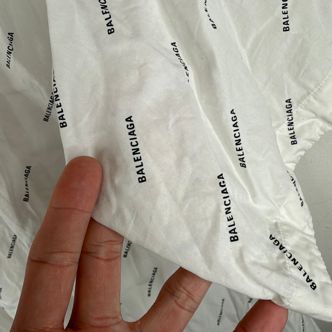 Balenciaga AOP Diagonal Logo Button Up S/S Shirt