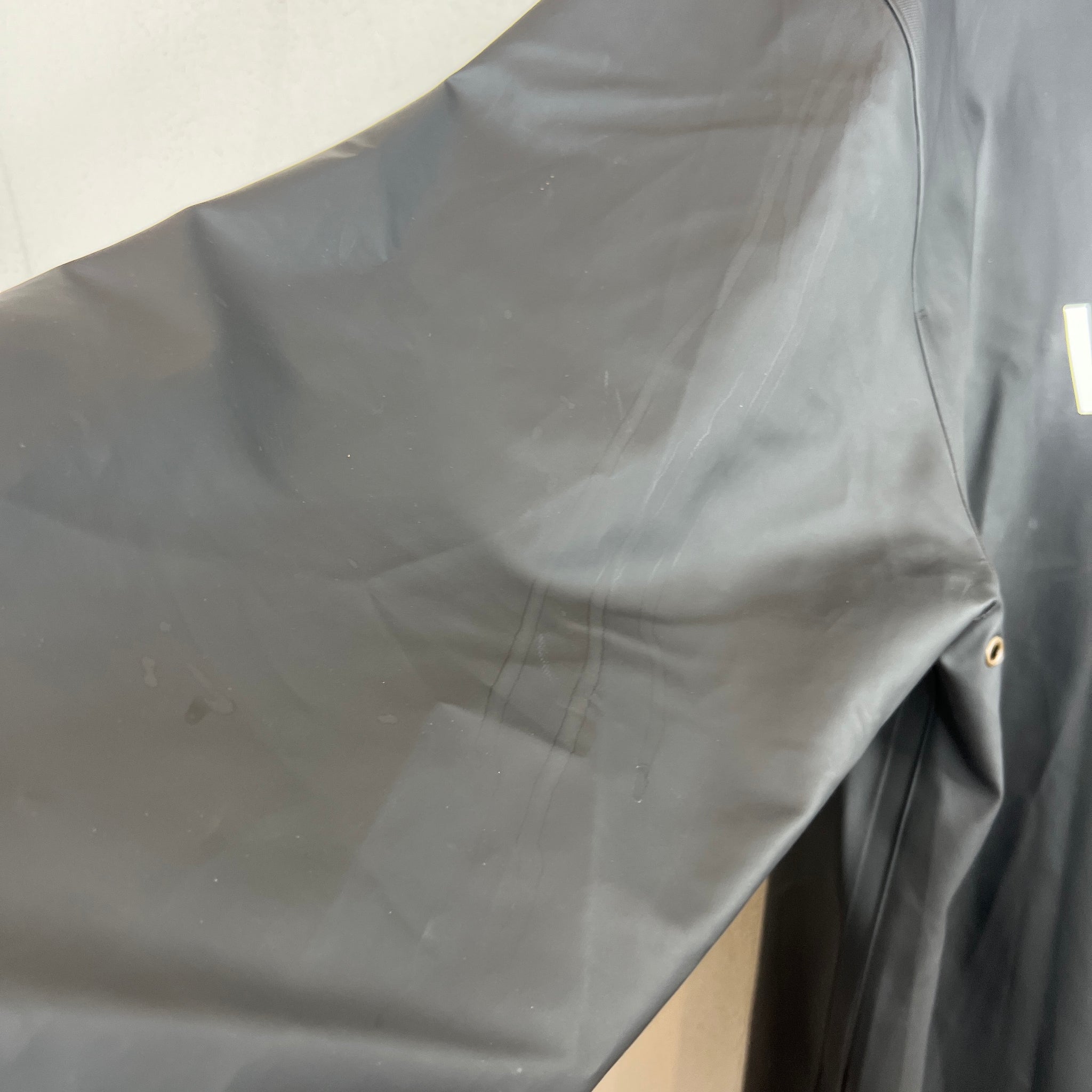 VETEMENTS Black PVC Trench Coat