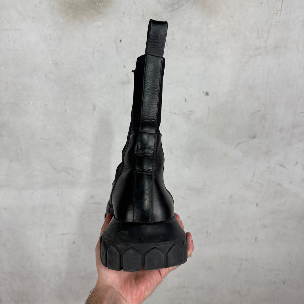 Rick Owens Leather Bozo Beetle Boots