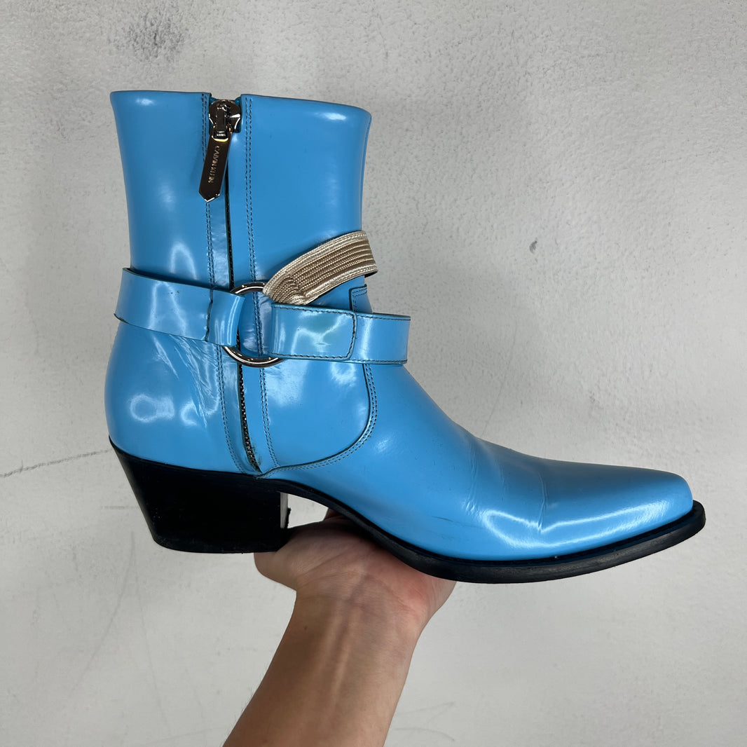 Calvin Klein 205W39NYC Blue Harness Spazzolotto Boots