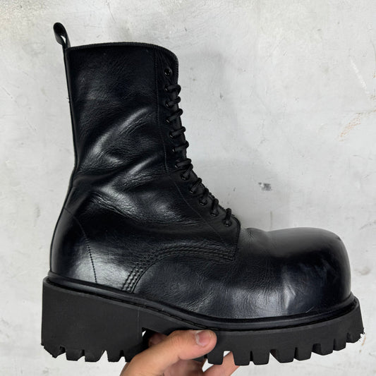 Balenciaga Leather Stomper Boots