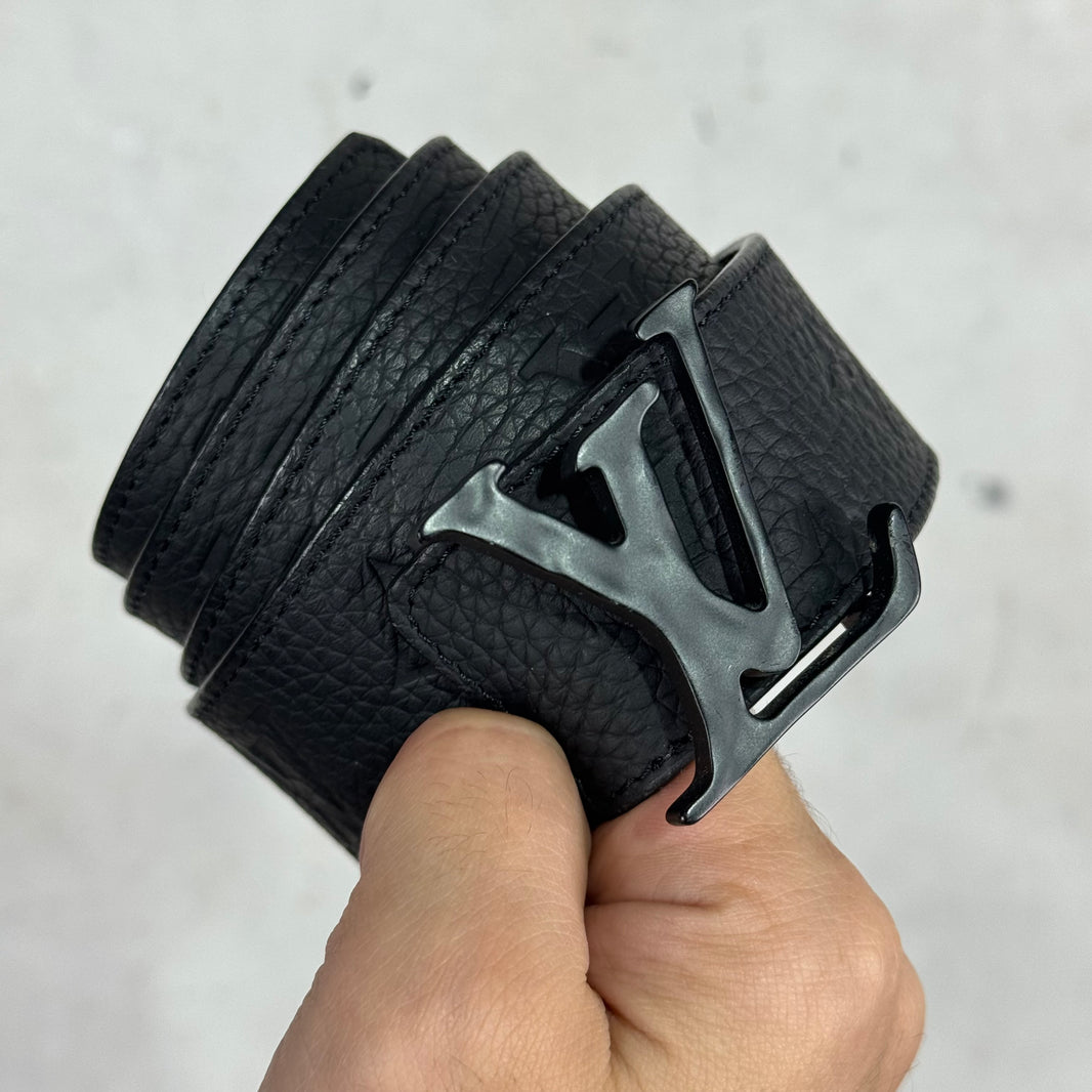 Louis Vuitton Black Monogram Soft Leather Belt