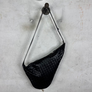Bottega Veneta Intrecciato Woven Leather Virgule Bag
