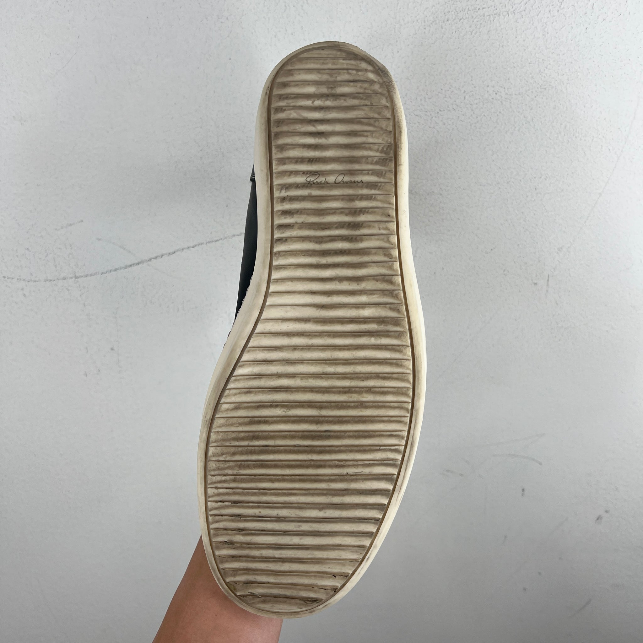 Rick Owens Leather Vans High