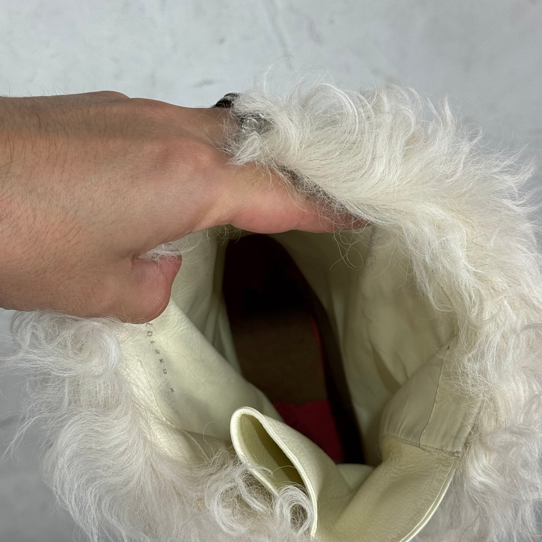 Chanel Shearling Strap Boots
