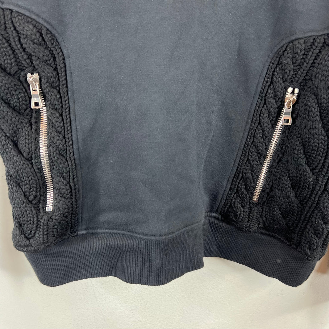 Balmain Army Knit Hybrid Crewneck