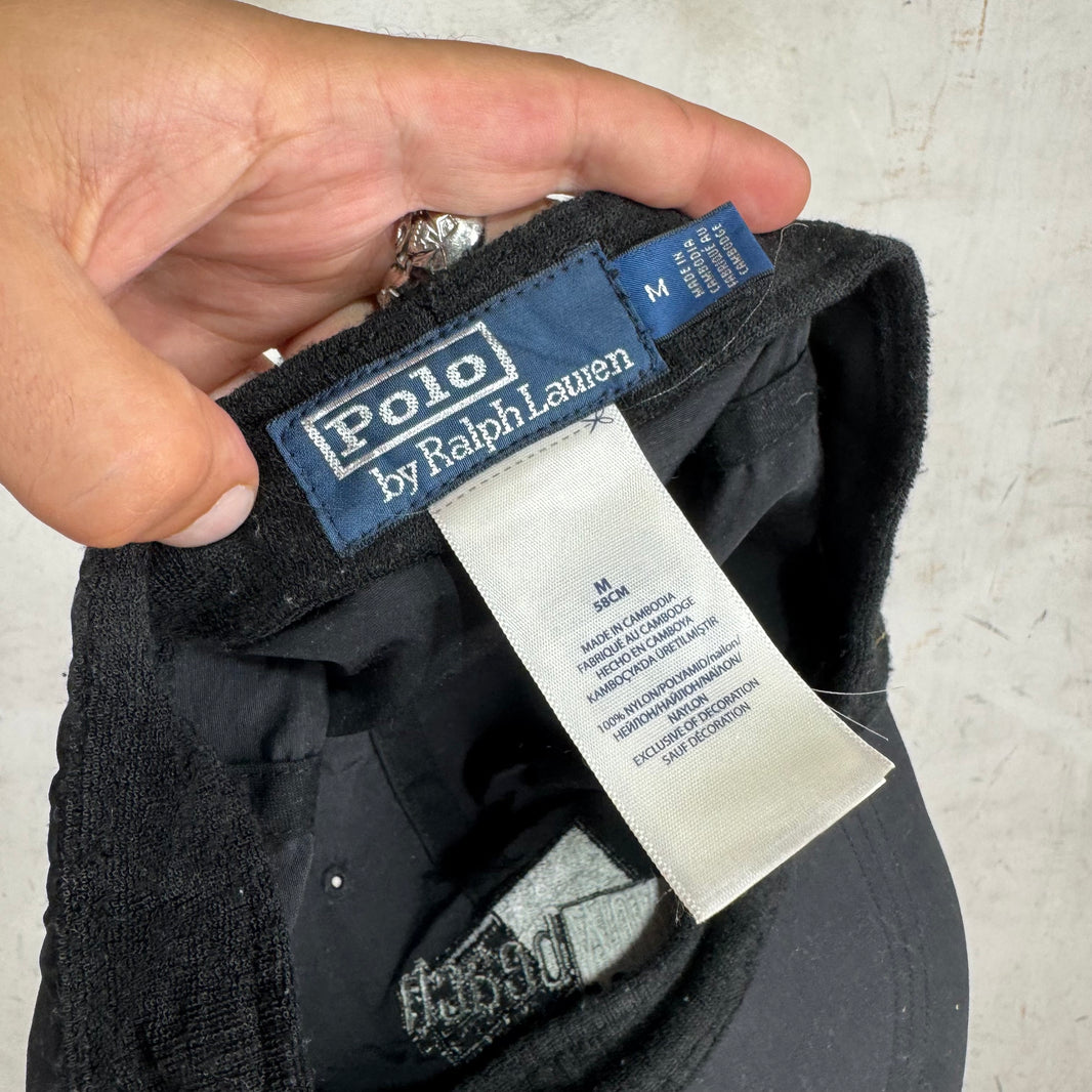 Ralph Lauren Snow Beach Black Nylon Hat