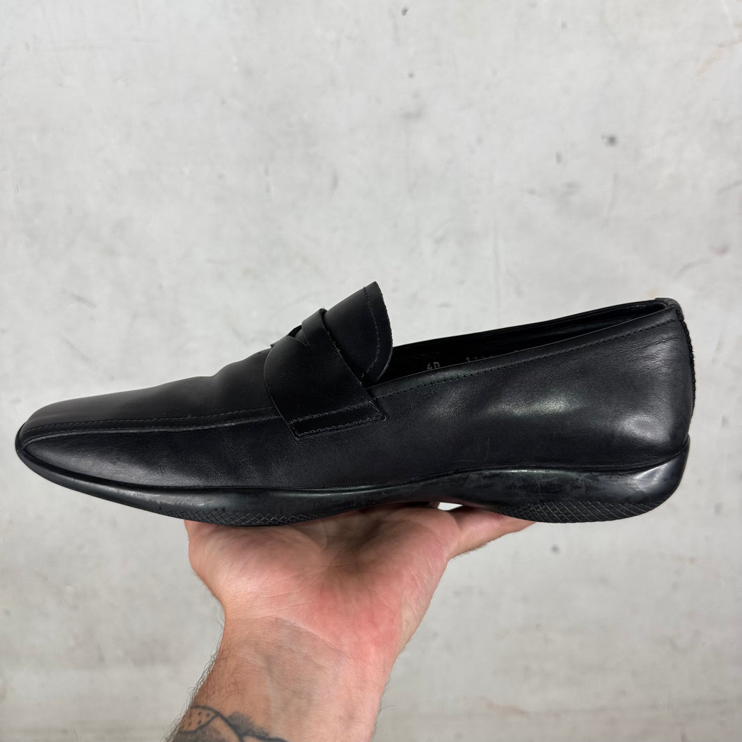 Prada Leather Toblach Loafers