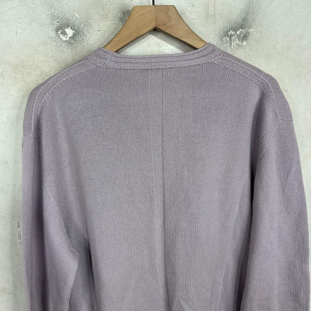 The Row Purple V Sweater