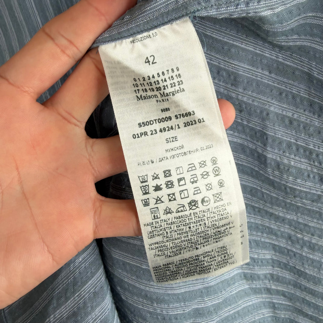 Margiela Blue Striped L/S Shirt