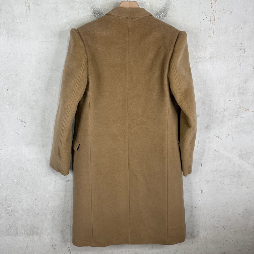 Balenciaga Wool YE24 Padded Shoulder Long Coat
