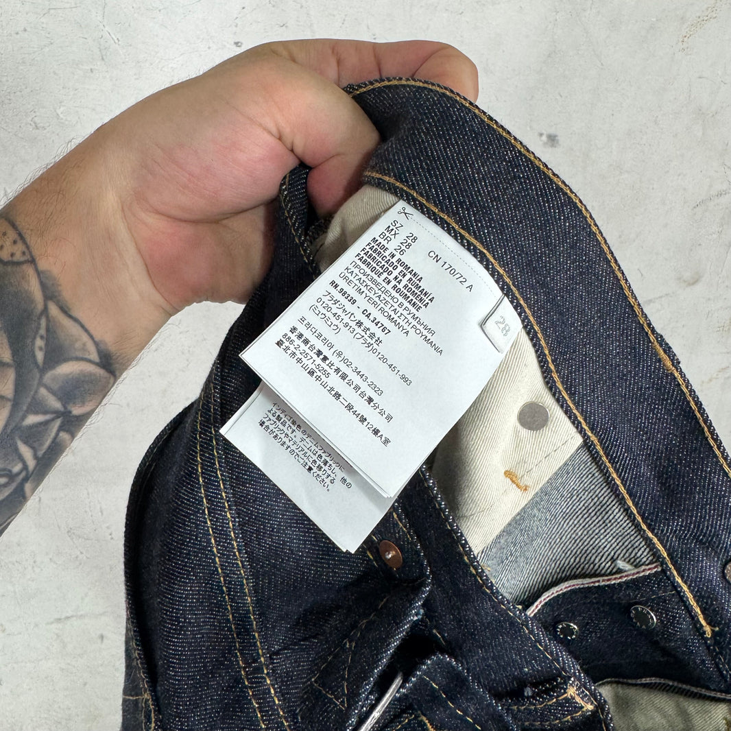 Prada Raw Buckle Back Jeans