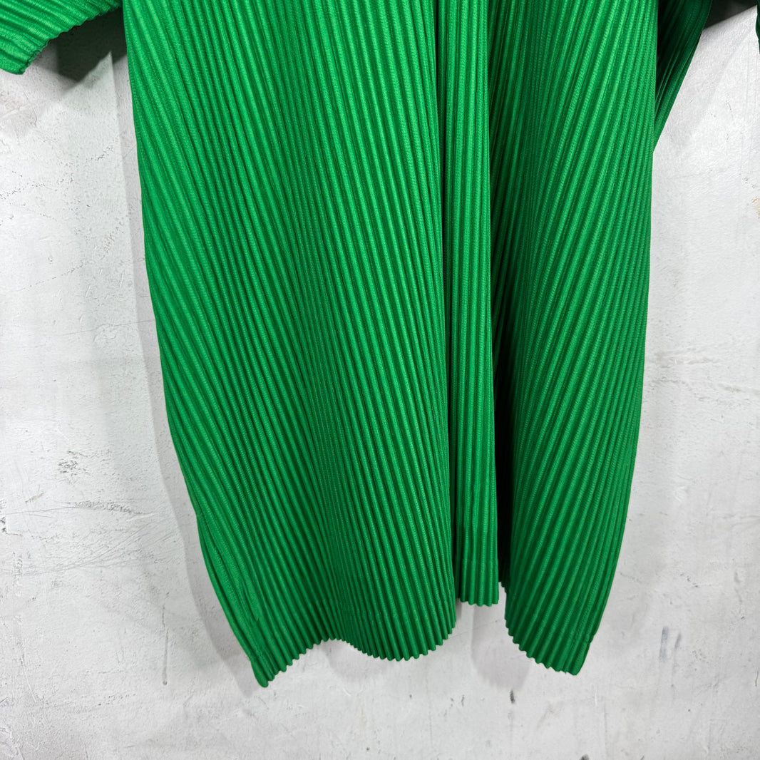 Issey Miyake Green Pleates S/S Shirt
