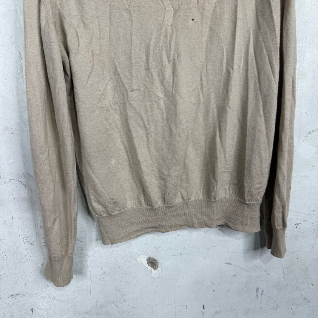 Brioni Beige Turtleneck Light Knit