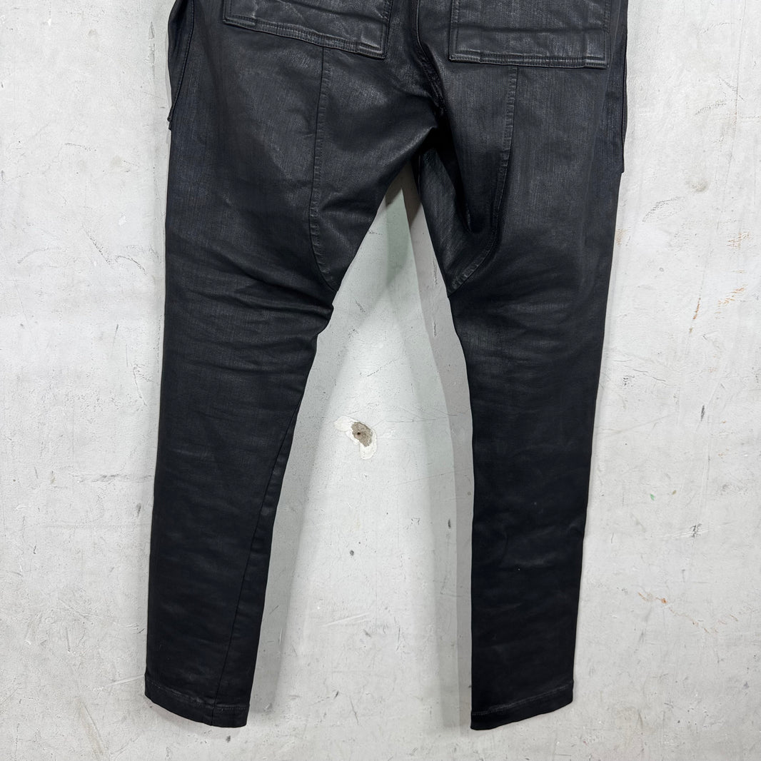 DRKSHDW Waxed Creatch Cargos