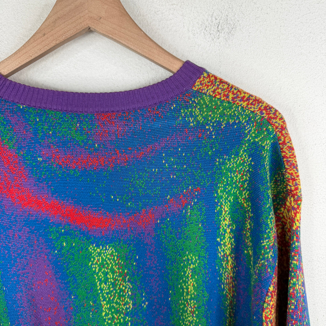 Louis Vuitton Multicolor Jacquard Knit Sweater