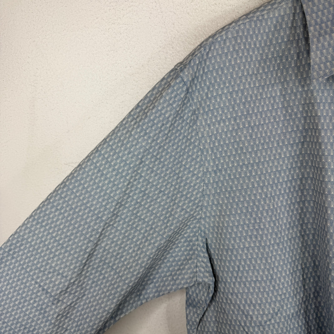 RRL Blue Mini Arrows LS Button Up Shirt