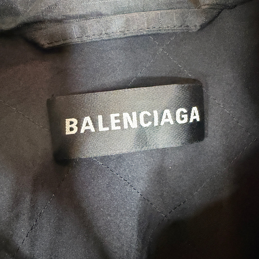 Balenciaga Oversize 3M Ripstop Convertible Snap Button Jacket