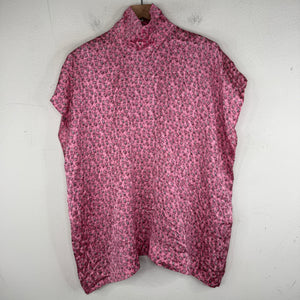 Balenciaga Sample AOP Bunny Hidden Logo Sleeveless SIlk T-Shirt