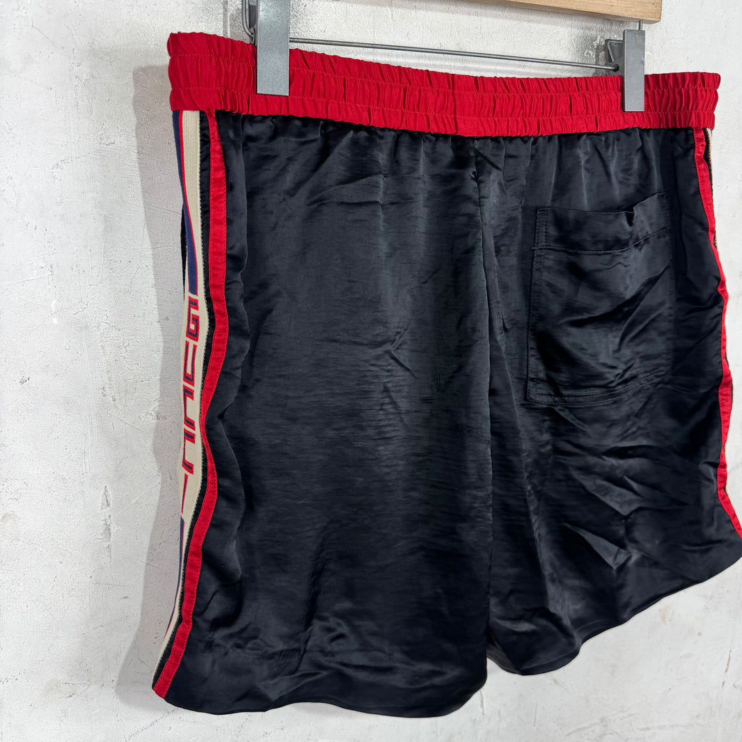 Gucci Silk Logo Shorts
