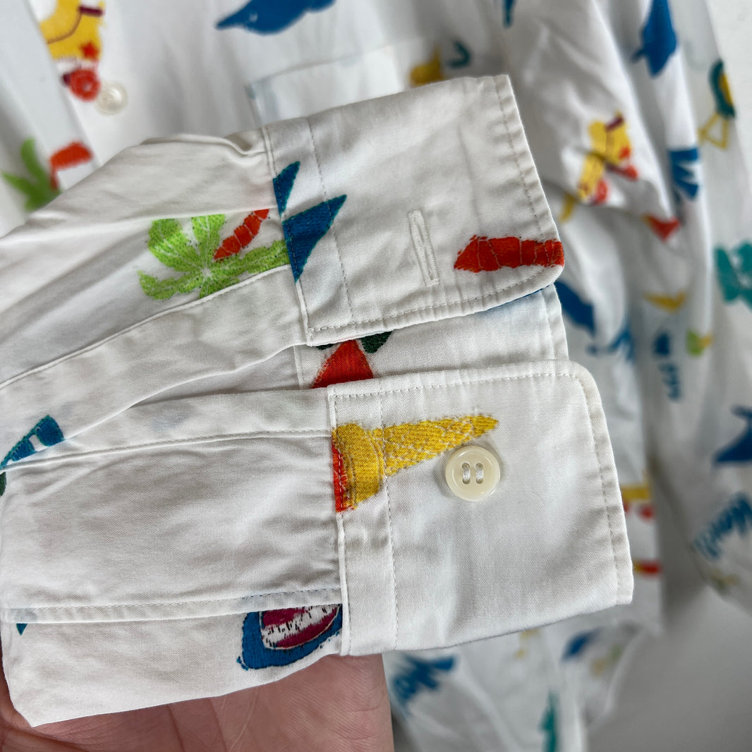 CDG Homme Plus Wow Printed Button Up Shirt