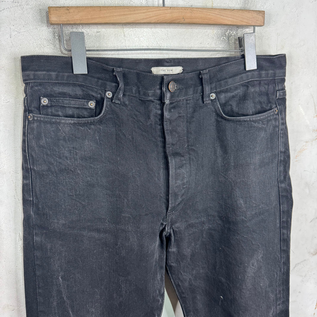 The Row Black Selvedge Jeans