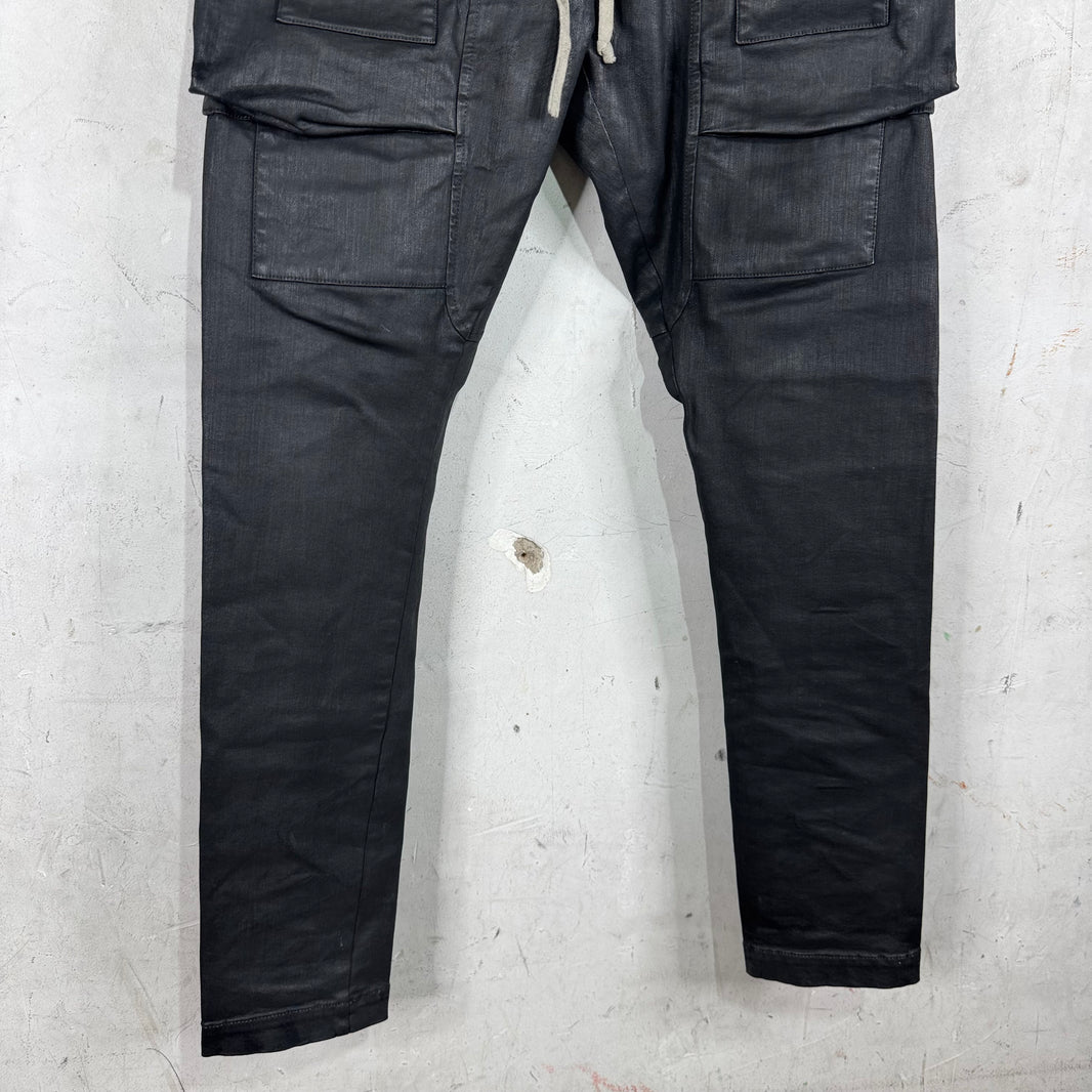 DRKSHDW Waxed Creatch Cargos