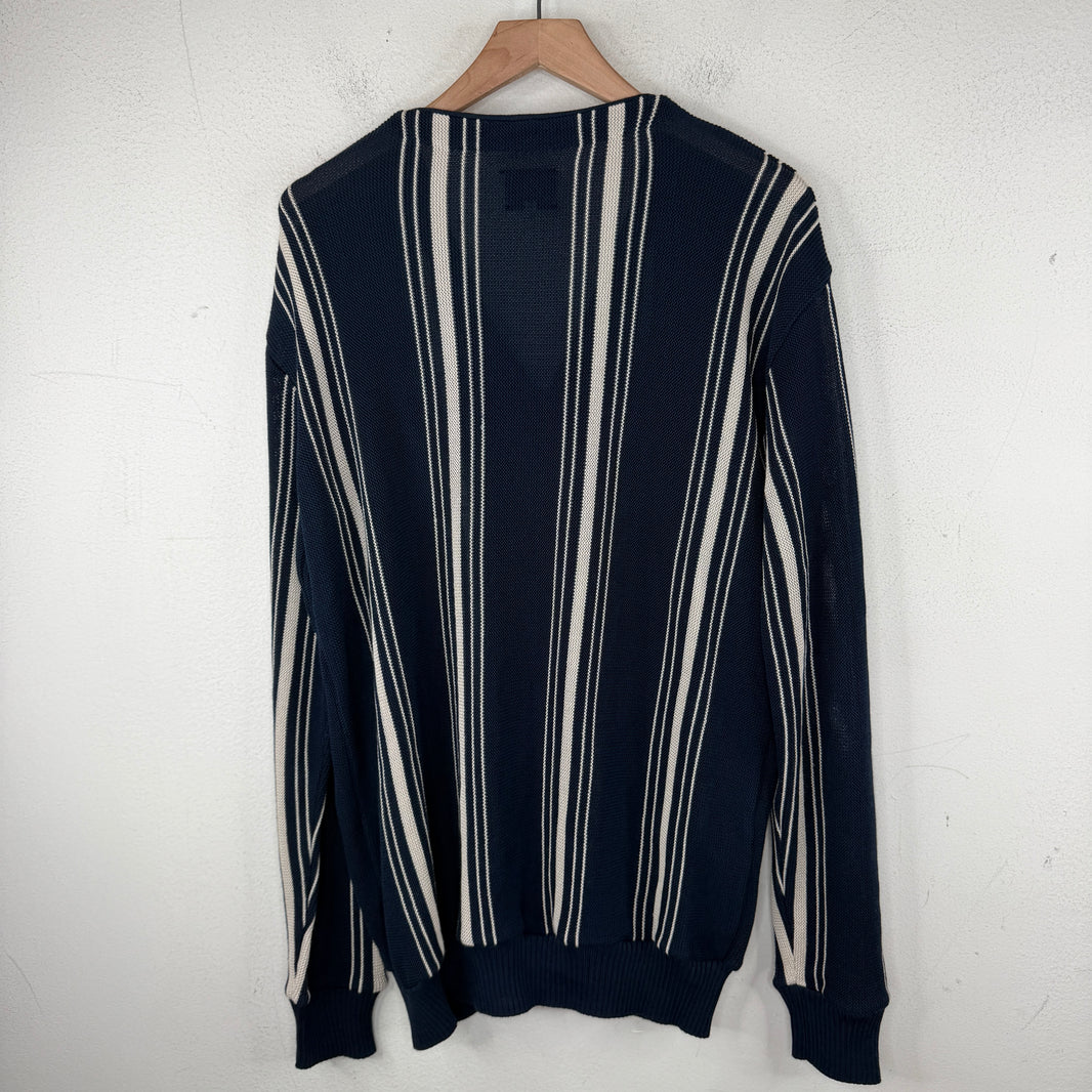 Needles Navy Pinstripe Cardigan