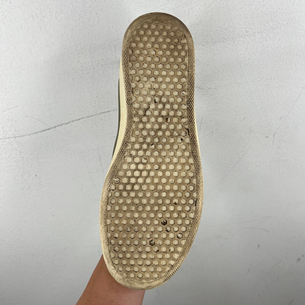 Celine Olive Leather Slip On Sneakers