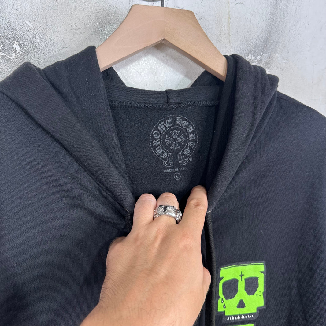 Chrome Hearts PurpleHausMafia Paisley Skull Hoodie