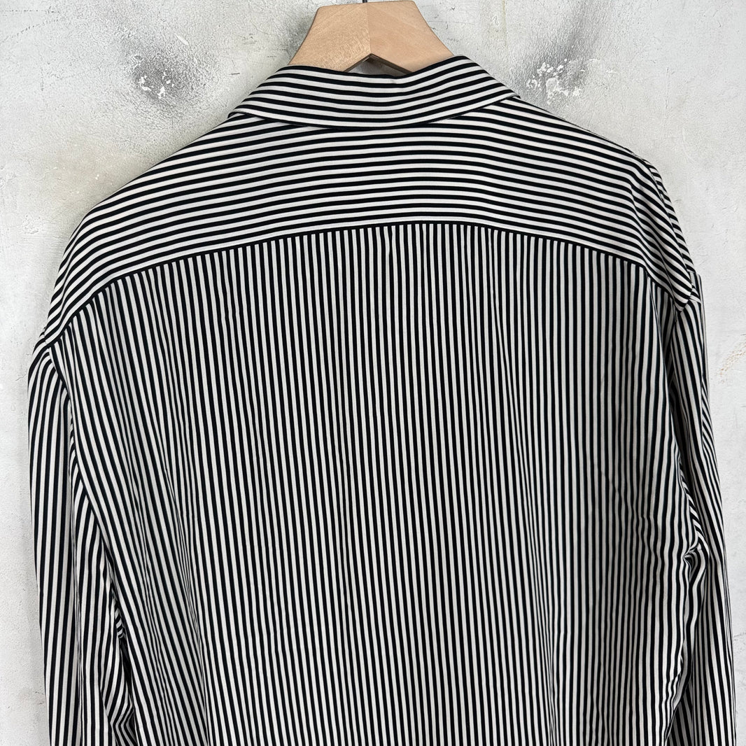 Saint Laurent Silk Pinstriped Shirt