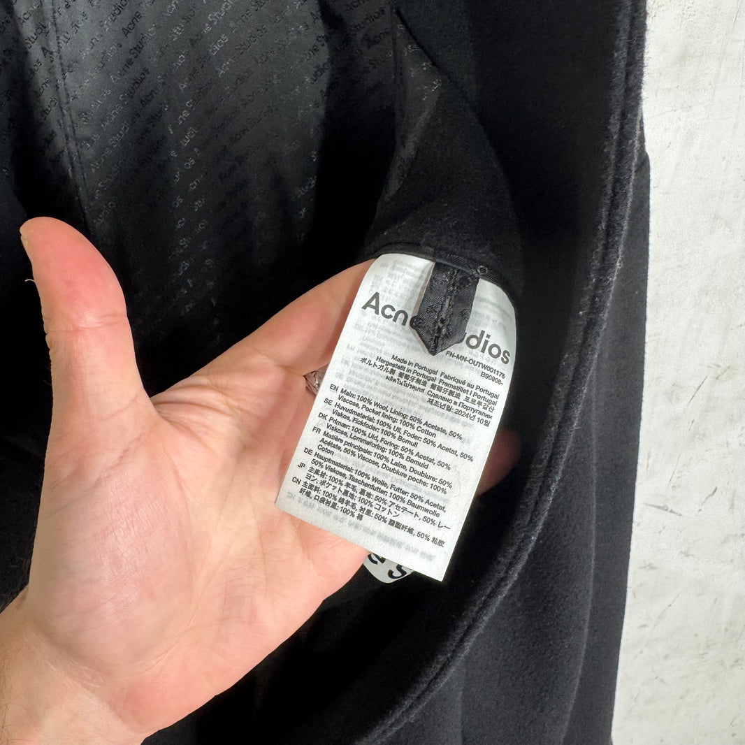 Acne Studios Long Wool Trench Coat