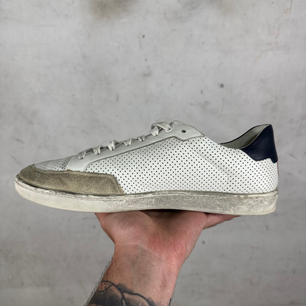 Saint Laurent Perforated Classic Low Sneakers