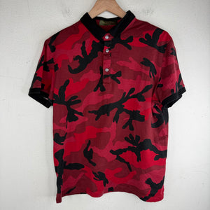 Valentino Red Camo Polo Shirt