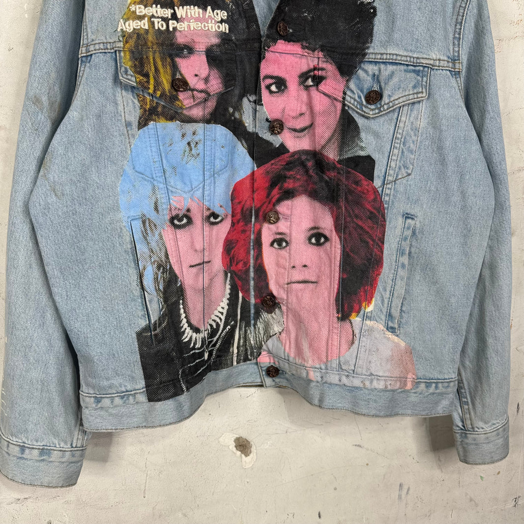 Better With Age Levis Printed Trucker Jacket