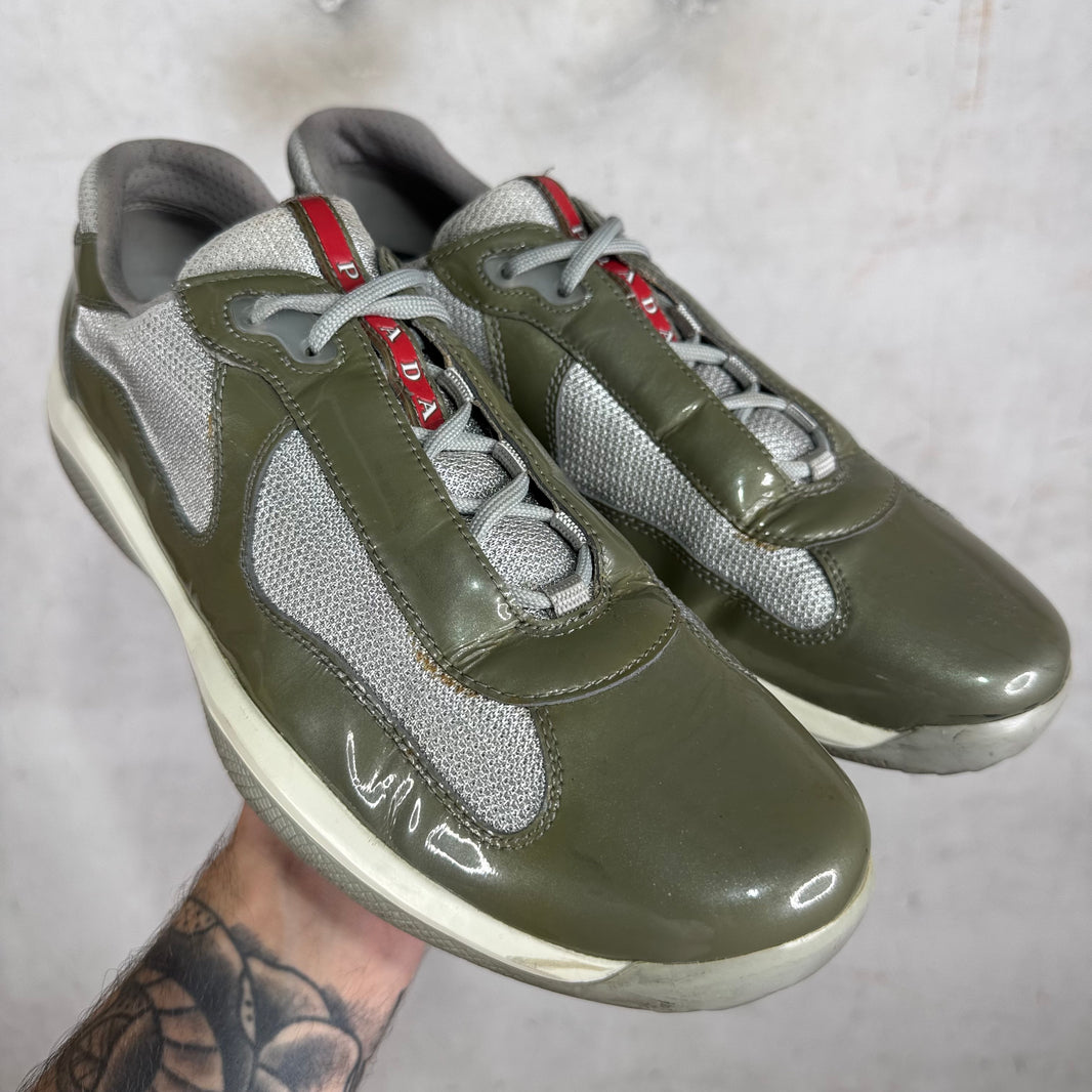 Prada Olive Patent America Cups