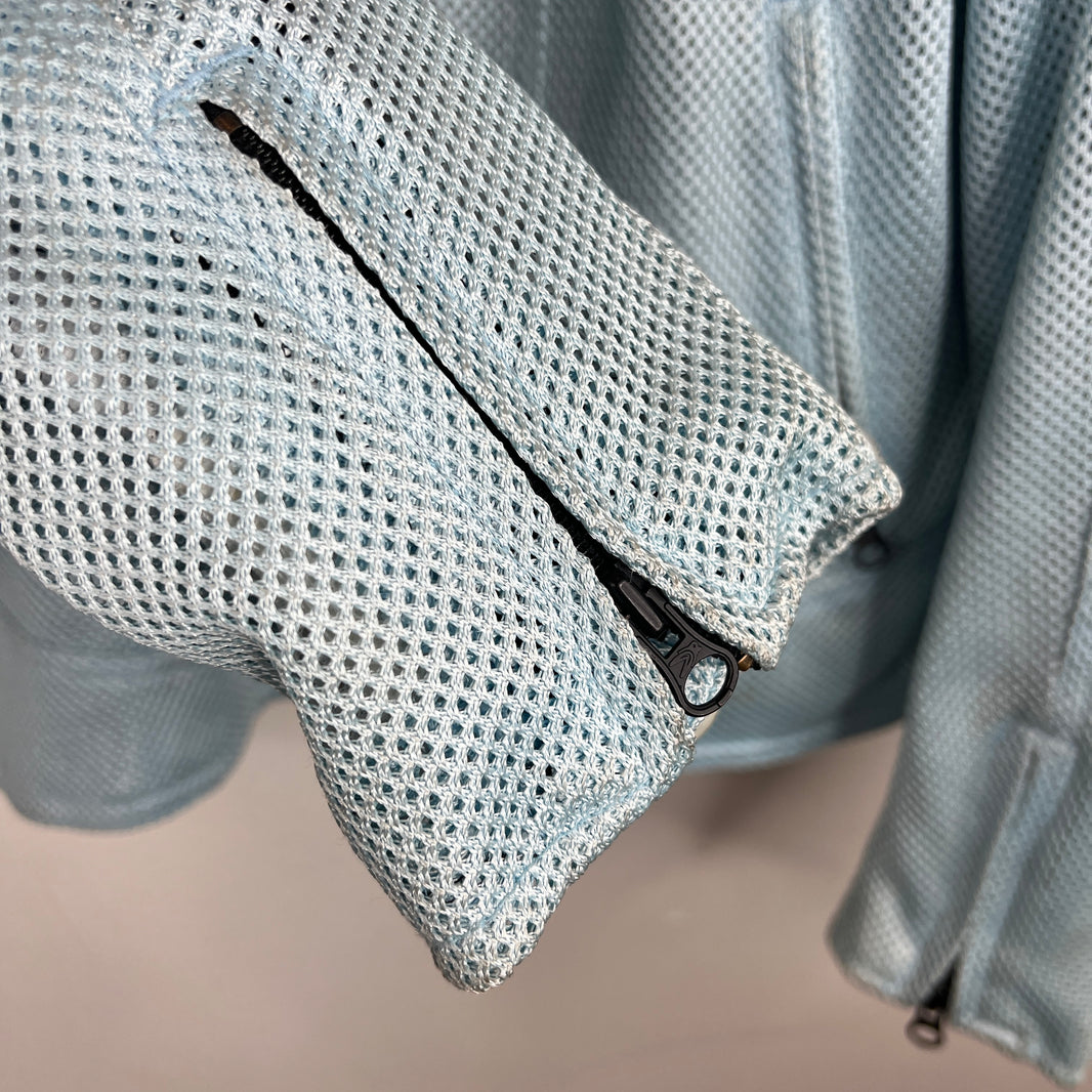 Vintage Joe Rocket Baby Blue Moto Padded Mesh Jacket