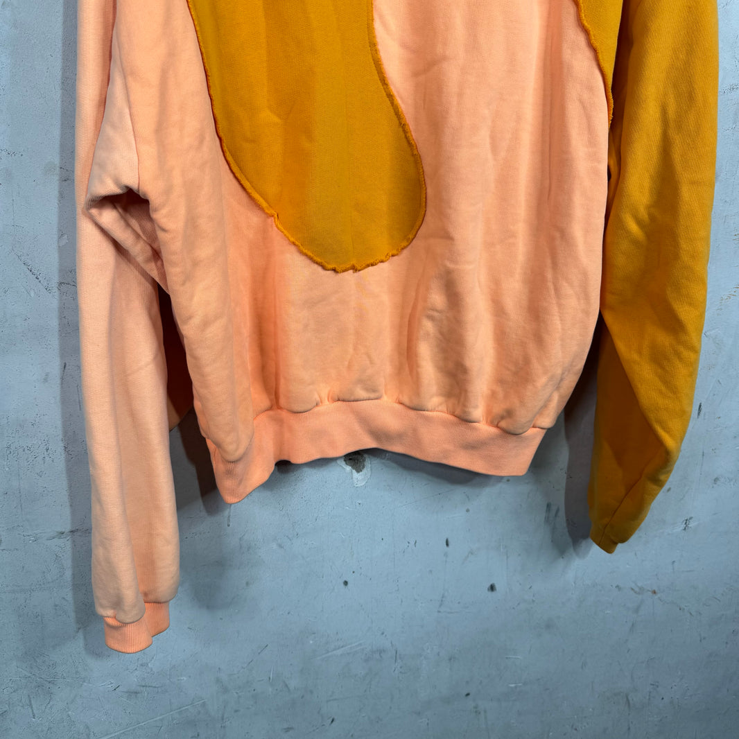ERL Orange Two Toned Swirl Hoodie