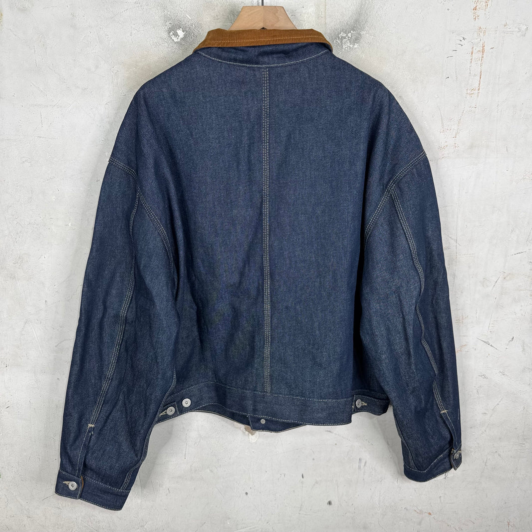 Yeezy Season 6 Flannel Lined Denim Jacket