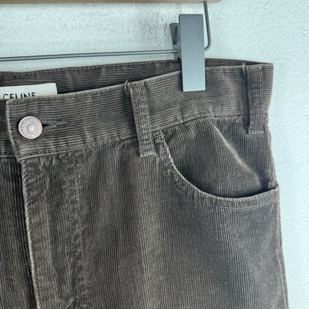 Celine Brown Corduory Pants