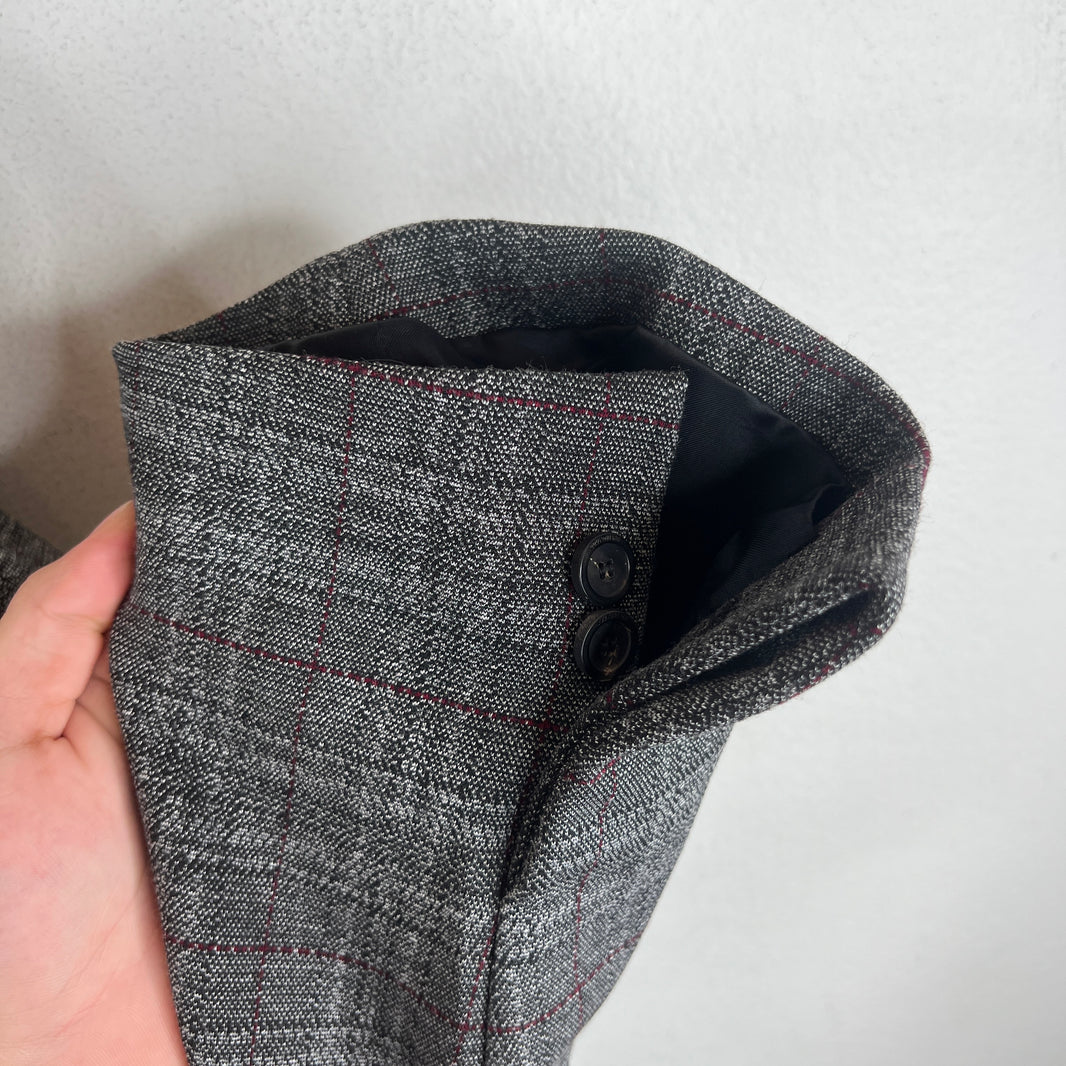 Balenciaga Double Breasted Plaid Blazer