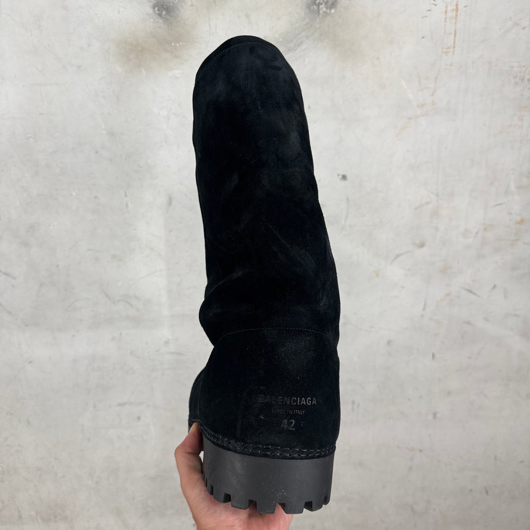 Balenciaga Suede Alaska High Boots
