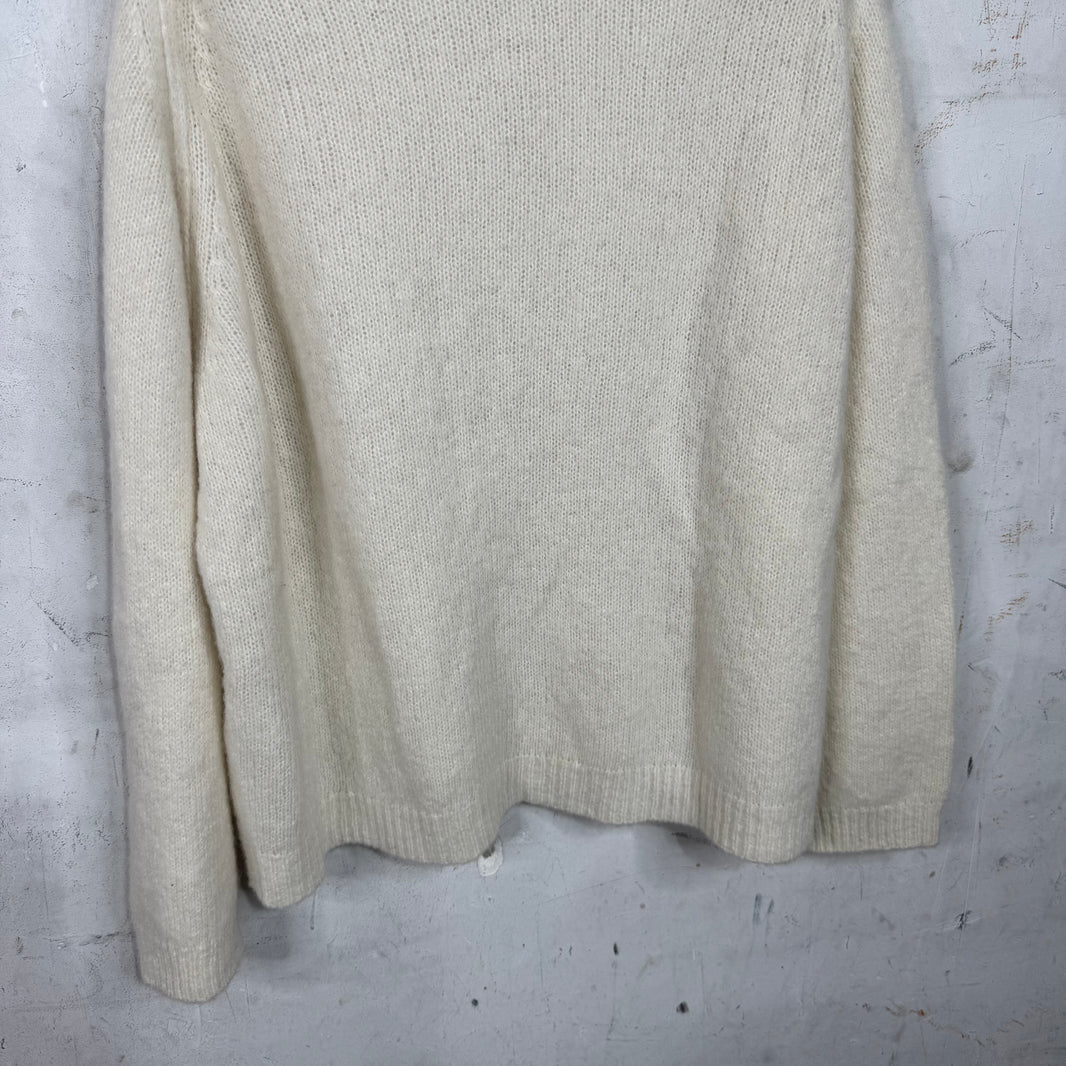 APC Beige Alpaca Wool Knit Sweater