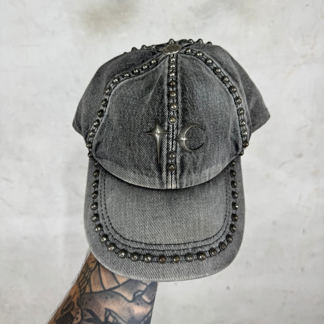 Thug Club Studded Grey Denim Hat
