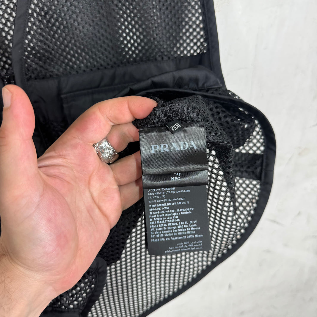 Prada Mesh Plaqued Utility Vest