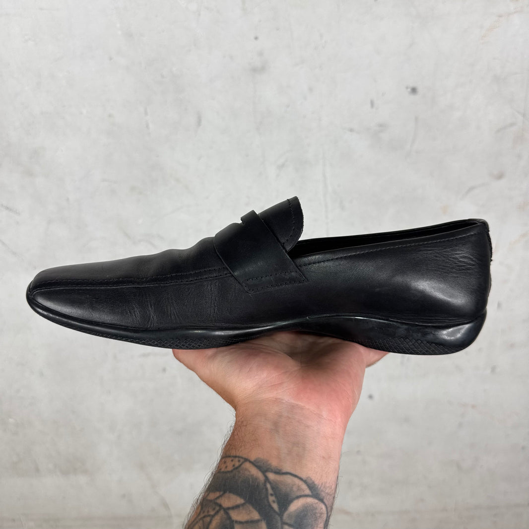 Prada Leather Toblach Loafers