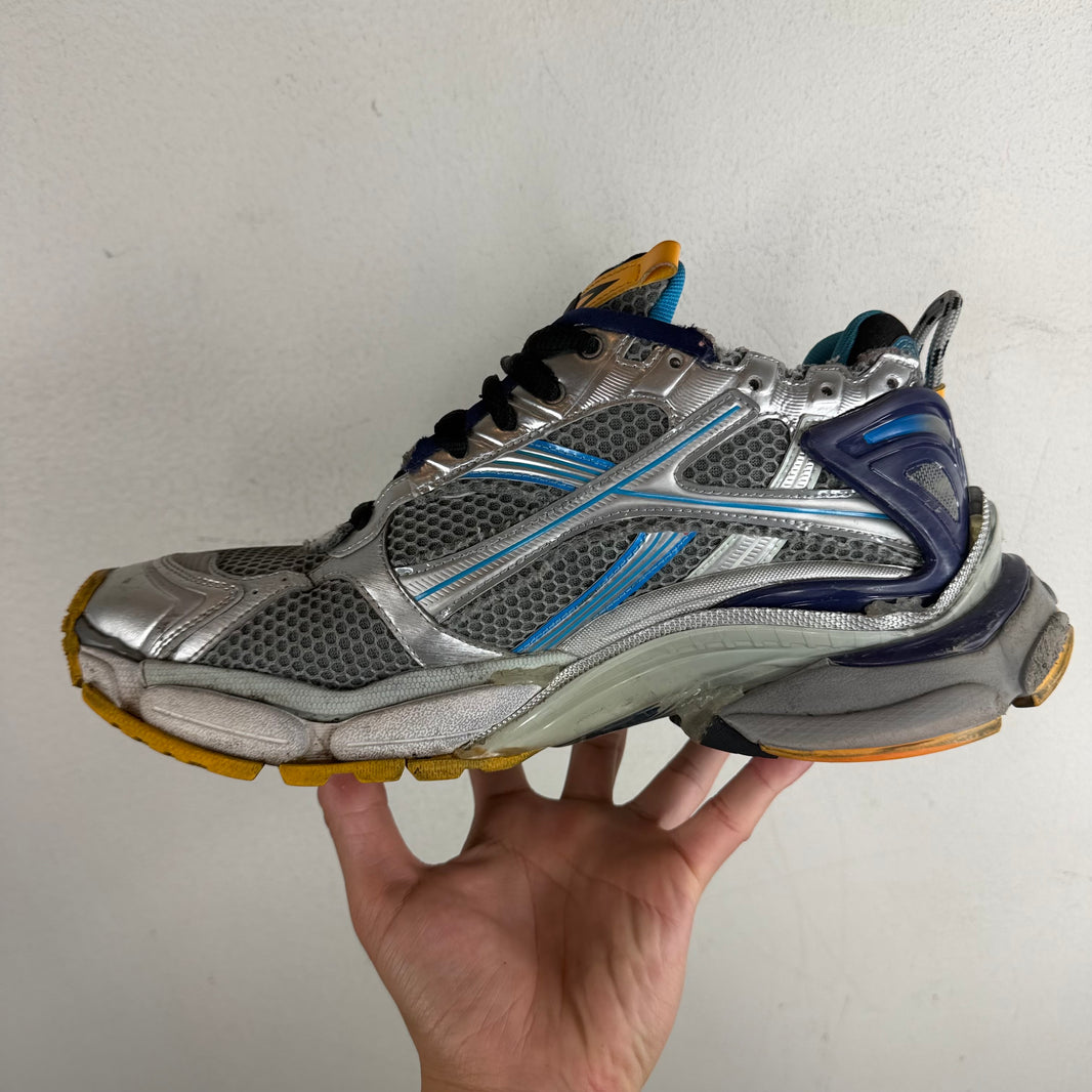 Balenciaga Orange/Blue Runner Sneakers