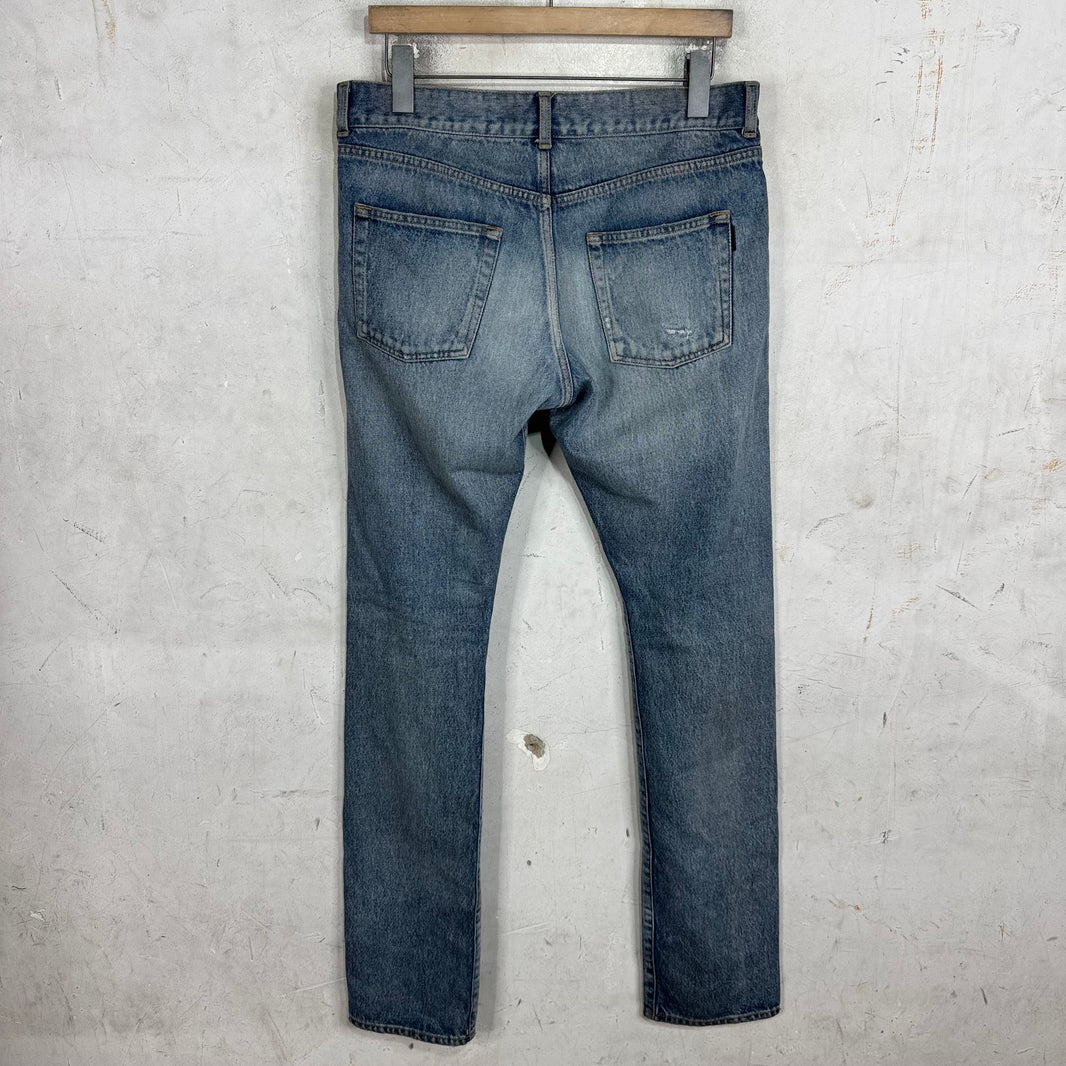 Saint Laurent D01 Lightwash Distressed Jeans